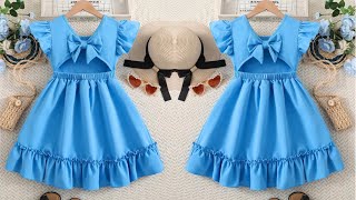 Trending Baby Frock Cutting and Stitching | DIY Very Easy and Beautiful Baby frock Design