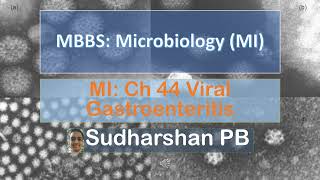 MBBS MI Ch 44 Viral Gastroenteritis | Sudharshan PB