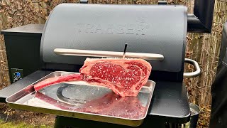 Tomahawk Steak On The Traeger Pro 22 - Toby's BBQ Corner