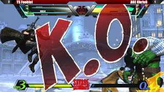 UMVC3 Grand Finals TS Fooblat vs AGE ChrisG  - Savage Saturdays #14 Tournament