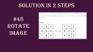 Leetcode 48 - Rotate Image