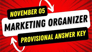 MARKETING ORGANIZER MAINS PROVISIONAL ANSWER KEY 2024 | Kerala Cooperative Milk Marketing Federation