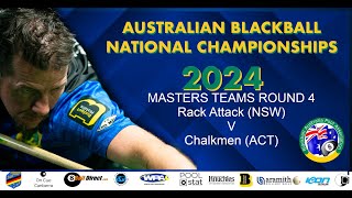 Australian Blackball National Championships 2024 - Masters Round 4 Rack Attack v Chalkmen