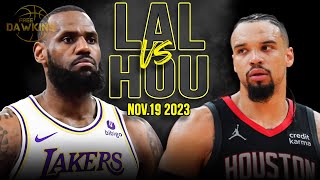 Los Angeles Lakers vs Houston Rockets Full Game Highlights | Nov 19, 2023 | FreeDawkins