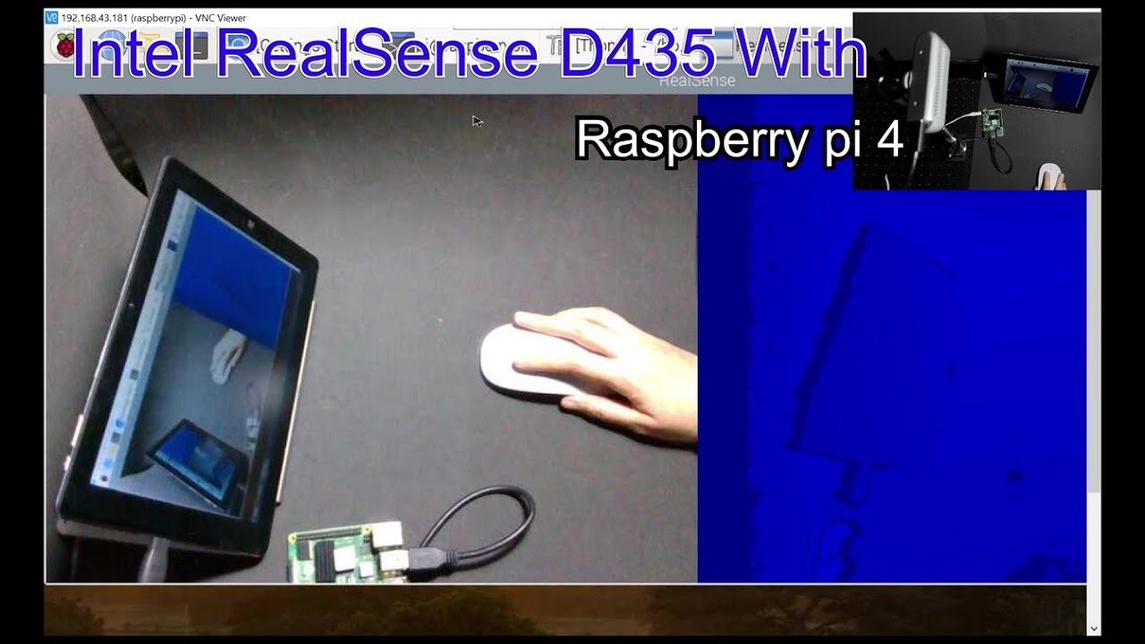 #EP7 Intel RealSense D435 With Raspberry Pi 4 (Python3.7.3) - YouTube