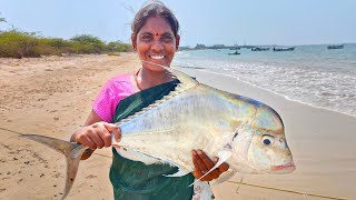 குடும்பத்தினருடன் சந்தோசமாக சமைத்த கண்ணாடி பாறை மீன் குழம்பு,மீன் பொரியல் | மதினி சமையல்