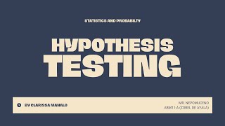Hypothesis Testing | The Six Step Process