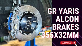 Toyota GR Yaris - Alcon 355x32mm Big Brake Kit by Ross-Sport