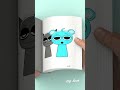 Sprunki Sky meets Gra - Creativity Flipbook #sprunki #Creativity #Flipbook #shorts