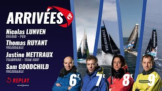 Remontée de chenal de Nicolas Lunven, Thomas Ruyant, Justine Mettraux \u0026 Sam Goodchild