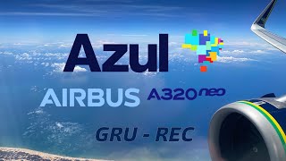 [Flight Report] Azul Airbus A320 NEO - São Paulo (GRU) - Recife (REC) [English subtitles available]