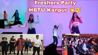 I attended freshers Party'22 organized by cultural Sub council | HBTU Kanpur | full entertainment🥳💥👾