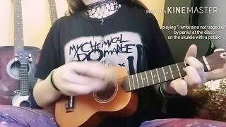 Playing an emo classic with a potato on the ukulele