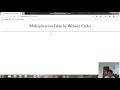 Create a JavaScript and HTML multiplication table | Website Coder