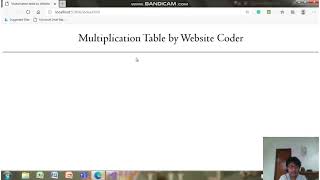 Create a JavaScript and HTML multiplication table | Website Coder