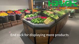 fruit and vegtable display rack，whatsapp:8613962299786