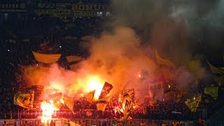 Dortmund-Pyro und Hertha-Stimmung im Berliner Olympiastadion!