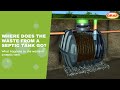Where does the waste from a septic tank go?