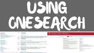 ONESEARCH - Search for books, ebooks, DVDs, **scholarly articles**, and more in one spot!