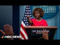 Watch: White House holds press briefing | NBC News