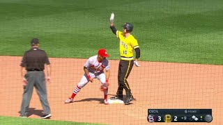 STL@PIT: Mercer ties the game with double in the 9th