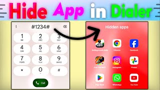 App Hide Kaise Kare | Mobile Me App Kaise Chupaye | How To Hide App in Dialer