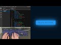ASMR Programming - Neon Light Button Animation Effect using Html CSS - No Talking
