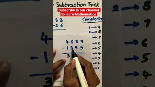 Subtraction trick in Telugu #Shorts #RootMathsAcademy