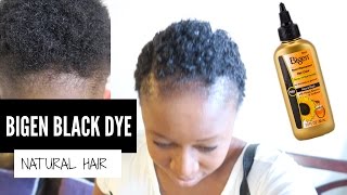 BIGEN NATURAL BLACK HAIR DYE ON SHORT 4C NATURAL HAIR // That 4c Life #2