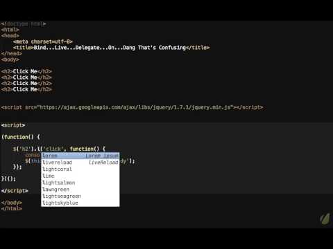 2 6 Bind Live Delegate Huh 30 Days to Learn jQuery www.kursuskomputernaura.com 2 6 Bind Live Delegate Huh 30 Days to Learn jQuery www.kursuskomputernaura.com