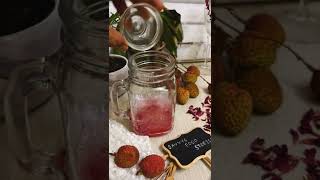 Gulabi Litchi | Easy Homemade Drinks |savvys_food_stories |#shorts