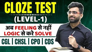 (LEVEL-1) Cloze Test for SSC CGL | CHSL | CPO & CDS | Tarun Grover