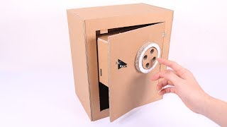 How to Make Safe with Combination Lock - Cardboard Toy