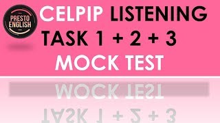 CELPIP Listening Mock Test - Part 1 to 3 - Find out your score in 2024 www.PrestoEnglish.com