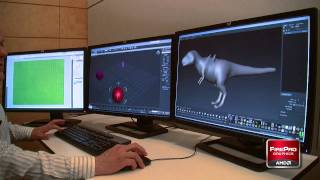 AMD Eyefinity multi-display technology 3-monitor Sample Workflow Demonstration