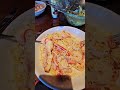 Chicken and shrimp Carbonara