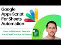 Google Apps Script for Beginners: Start Automating Google Sheets