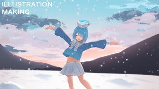 【イラストメイキング】ブルーアーカイブ -Blue Archive-　アロナ