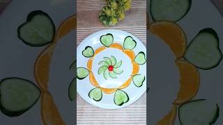 Vegetables Fruit Carving design l #cucumbercarving #art #cookwithsidra #fruitcuttingskills #shorts
