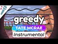 Tate Mcrae - greedy - Karaoke Instrumental (Acoustic)