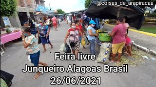 Feira livre de Junqueiro Alagoas Brasil 2021