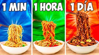 1 minuto vs. 1 hora vs. 1 día Fideos por VANZAI