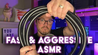 FAST \u0026 AGGRESSiVE ASMR // Gripping, Tapping, Hand Sounds, Controller Sounds