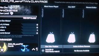 How to Create a Clan in Call of Duty Ghost:Tutorial