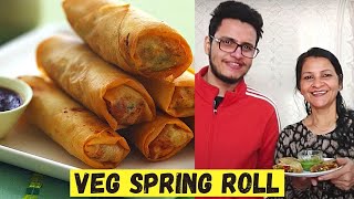 Veg Spring Roll Recipe easy to make at home!! ft @Triggred insaan