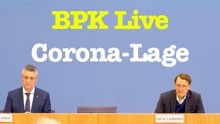 Corona-Lage mit Lauterbach (SPD), Wieler (RKI) \u0026 Marx (DIVI) | BPK 8. April 2022