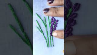 HOW TO MAKE LEVENDAR FLOWER EMBROIDERY