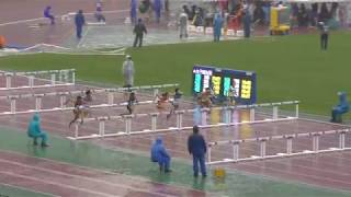 H29　ジュニアオリンピック　B女子100mH　準決勝1組