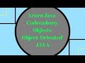 Codecademy Learn Java, Objects, Object Oriented Java