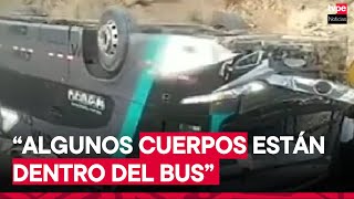 Accidente en Ayacucho: situación de los heridos y fallecidos tras caída de bus